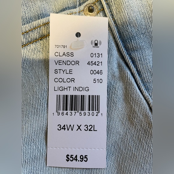 PacSun Men’s Eco Light Wash Painted Stacked Skinny Comfort Stretch Jeans - Picture 10 of 10